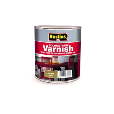 Image of Rustins Polyurethane Varnish Oak Gloss 500ml
