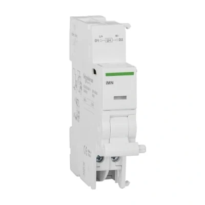 Image of Schneider A9A26960 iMN 220 240VAC Undervoltage Acti 9 Components, White
