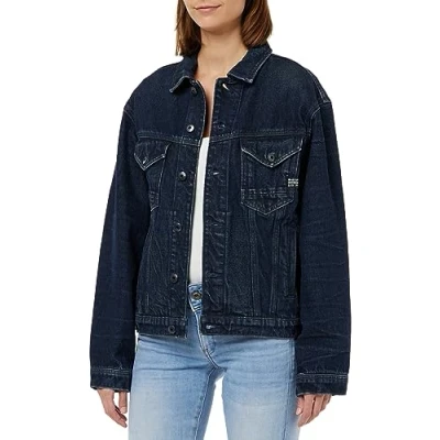 Image of G STAR RAW Women&#039;s Oversized Jacket, Blue (worn in kingfisher D23643 D317 G114), M