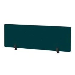 Image of Air Desktop Screen 1400x400mm Bespoke Maringa Teal Fabric