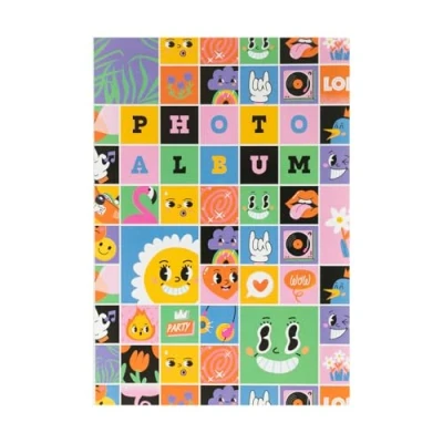Image of Grupo Erik Photo Album Funky Friends 36 Pockets 10x15 cm 6x4 Book Small Album, Memory Book, Picture Gifts, Gifts Under 5 Pounds