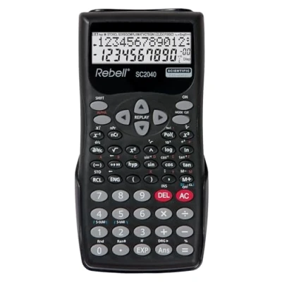 Image of Rebell SC2040 calculators (Pocket, Battery, Scientific Calculator, Black, Plastic, Buttons)