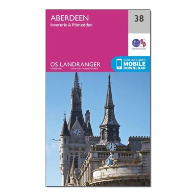 Image of Landranger 38 Aberdeen Map