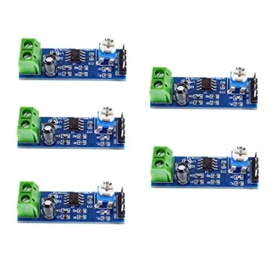 Image of Oiyagai LM386 1 Channel Audio Amplifier Module for Arduino, Pack of 5