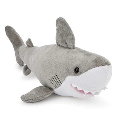 Image of Zappi Co Plush Children&#039;s Stuffed Soft Cuddly Toy Part of Safari Animals Collection, Perfect for Kids (31cm Length) (Shark)