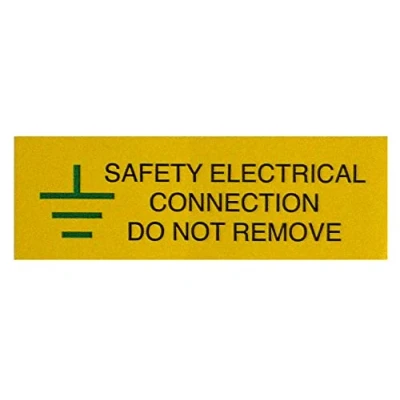 Image of Warning Signs SAFETY ELECTRICAL CONNECTION S/A VINYL PACK OF 10 LABELS