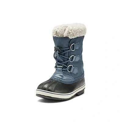 Image of Sorel Yoot Pac Nylon Wp Unisex Kids Winter Boots, Uniform Blue Black 2023, 8 UK