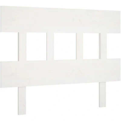 Image of vidaXL Bed Headboard White 93.5x3x81 cm Solid Wood Pine