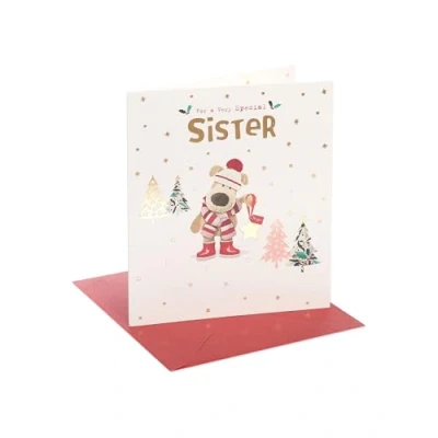 Image of Boofle Very Special Sister Cosy Magical Cute Christmas Greeting Card