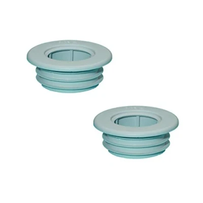 Image of PipeSnug Waste Pipe Collar and Seal, White 40mm (1 1/2&quot;) (Pack of 2)