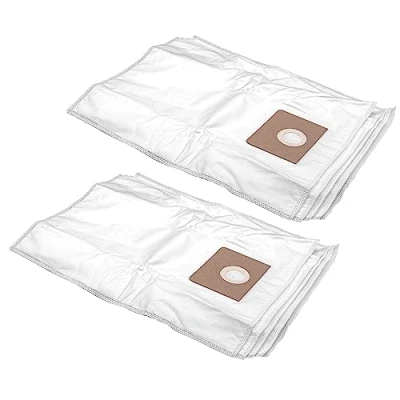 Image of vhbw 10x Vacuum Cleaner Bag compatible with Fein Dustex 25L Cleaner, Microfleece, 35L capacity, 30 cm x 28 cm, White