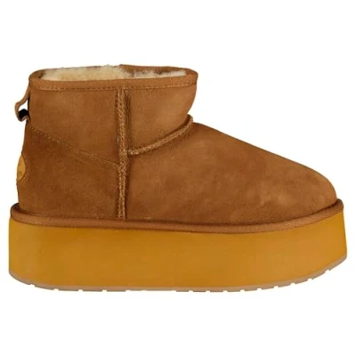 Image of EMU Australia Stinger Micro Flatform Womens Boot, Chestnut, UK 4
