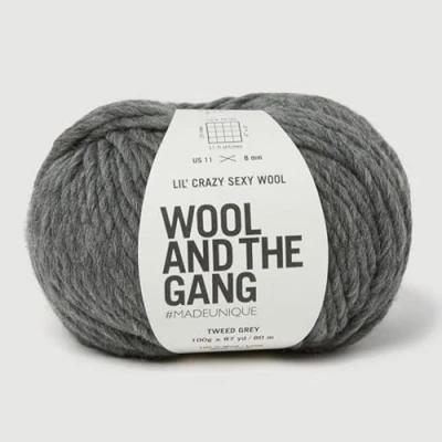 Image of Wool and the Gang, Lil&#039; Crazy Sexy Wool, Tweed Grey, 100g, Chunky