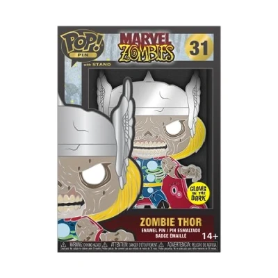 Image of Funko Large Enamel Pin MARVEL: Zombie Thor Marvel Zombies Pins Cute Collectable Novelty Brooch for Backpacks &amp; Bags Gift Idea Official Merchandise