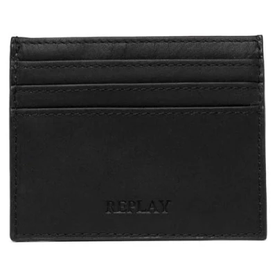 Image of Replay Mens Cardholder women&#039;s Purse wallet in Black