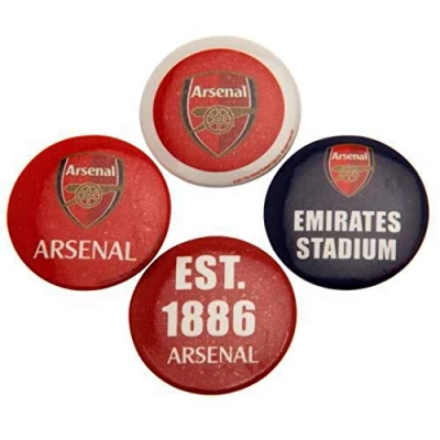 Image of Arsenal F.C. Button Badge Set Official Merchandise
