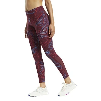 Image of Reebok TS Lux Prfrm Tight Techtw Tights, Women, Granat, 2XS