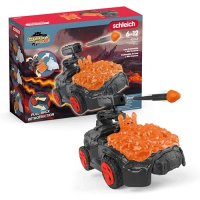 Image of schleich 42668 Lava CrashMobile with Mini Creature, from 7 years, ELDRADOR CREATURES Playset, 17 pieces