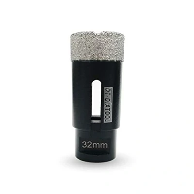 Image of DT DIATOOL Diamond Drill Bit 32mm Hole Saw for Dry Drilling Tile Porcelain Marble Ceramic Granite 75mm Length