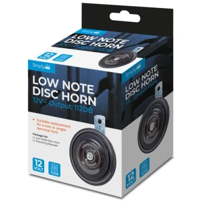 Image of Simply Auto HN53 12V Low Note Disc Horn Universal Fit 112db