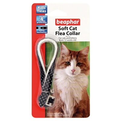Image of Beaphar Soft Cat Flea Collar Glitter (colour varies) SILVER RED BLACK