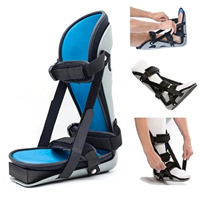 Image of BODYTONIX Plantar Fasciitis Night Splint Also Used for Achilles pain Relief Overnight Foot Brace Arch and Heel Tendonitis Support