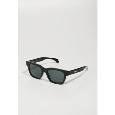 Image of Versace Man VE4486 GB1/87 Sunglasses Acetate Black Grey Squared Normal