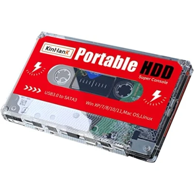 Image of Kinhank 2TB External Hard Drive Built in 120,000+ Classic Games, Batocera 33 System, Retro Game Console Compatible with 70+ Emulators, HDD Support for Windows/Laptop/PC/Linux,Plug&amp;Play