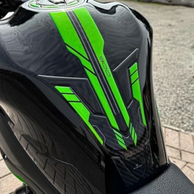 Image of Resin Bike Motorcycle 3D Stickers Compatible with Kawasaki Z900 2023 2024. Tank Protector from Impact and Scratches. Sticker Gadget Moto
