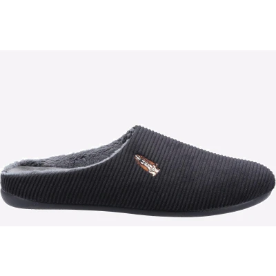 Image of Hush Puppies Men&#039;s Reid Slipper, Black, 6 UK