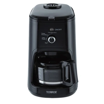 Image of Tower 900W Bean to Cup Coffee Maker Black