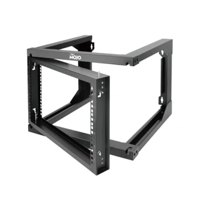 Image of Tecmojo 6U Wall Mount Rack, Server Rack,Open Frame Rack,Network Rack for 19inch Computer/AV/Data/IT/Media Equipment,18inch Depth,16inch Apart Mounting Holes,Swing Gate (6U/18inch Depth)
