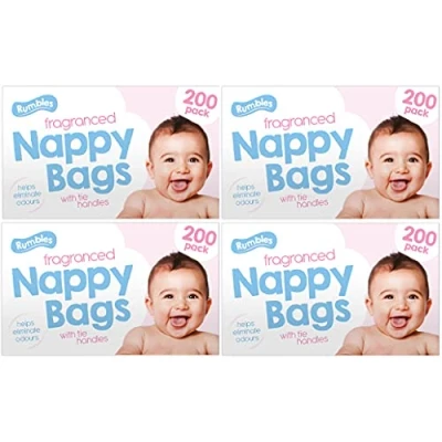 Image of Nappy bags Jumbo Box 4 x 200 pack (800 in total)