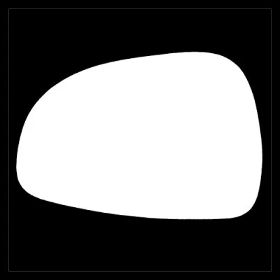 Image of Stick on Wing Mirror Glass fits Audi TT Reg 2007 to 2010 Left Passenger Side