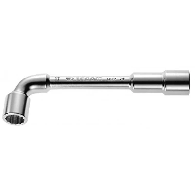 Image of FACOM 76.22 Series 76 Forged Metric 12 x 6 Point Angled Open Socket Wrench, 22 mm Size