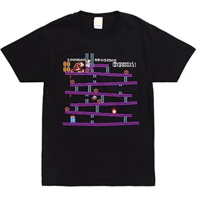 Image of Nintendo Men&#039;s Kong Screen T Shirt, Black, Medium