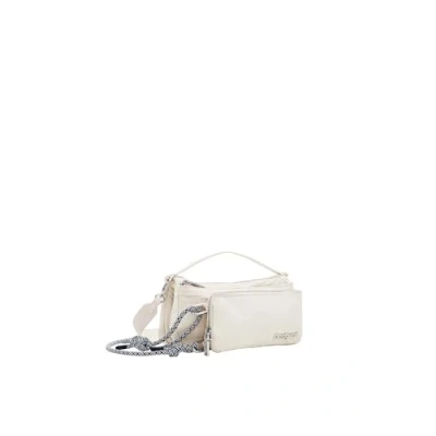 Image of Desigual Women BOLS_Basic Modular Accessories Nylon Across Body Bag, White, One Size