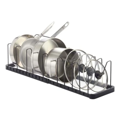 Image of Yamazaki 3841 Tower Lid Holder, Plastic Alloy Steel, Black