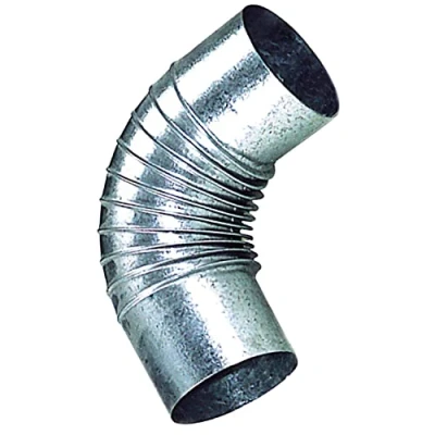 Image of Galvanised Stove Elbow, 110 mm. 90 .