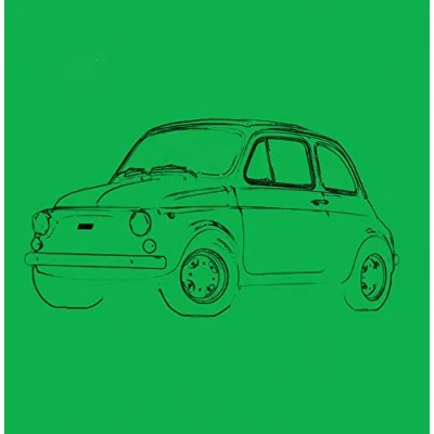 Image of Fiat 500 Greeting Card Retro Motor Company