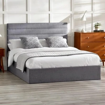 Image of Julian Bowen Merida 135cm Lift Up Storage Bed Grey