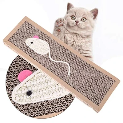 Image of Cat Kitten Scratch Pad Board Sisal Scratching Mat Corrugated Card Bed Claw Care Interactive Toy Excellent Quality