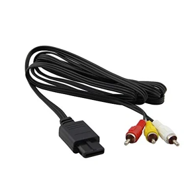 Image of WICAREYO 6ft AV TV Video Cable for Gamecube SNES NGC N64 console