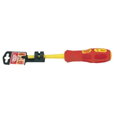 Image of Draper VDE Approved Fully Insulated Cross Slot Screwdriver, No.2 x 100mm (Display Packed)