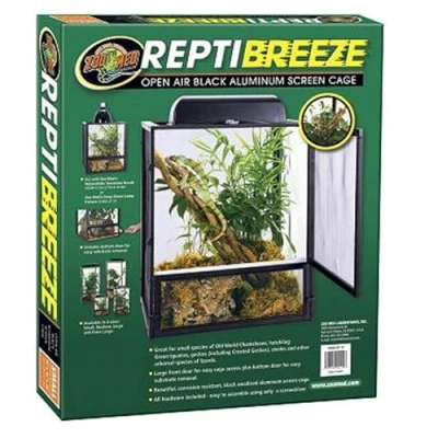 Image of Croci zoomed Zoo Med Repti Breeze Screen Cage, 61 x 122 cm,Black,XL
