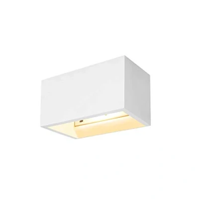 Image of SLV Wall Mounted Light PLASTRA QT DE12 WL/Wall Lighting Indoor, Surface Light, Ceiling Spotlight / R7s 118mm 20W White
