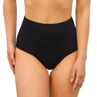 Image of MYLILY Period Bikini Bottoms Swimwear for Women High Waist bikinibottoms Menstrual XL Black