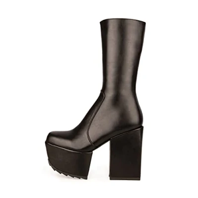 Image of LAMODA Magnolia Chunky Platform Boots, UK 3