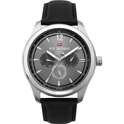 Image of Ben Sherman Mens Multi dial Quartz Watch with Leather Strap WBS112B