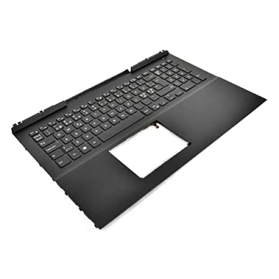 Image of Dell Inspiron 7566/7567 Palmrest &amp; NORDIC Backlit Keyboard 0MDC8K + 0KHRDN (Renewed)